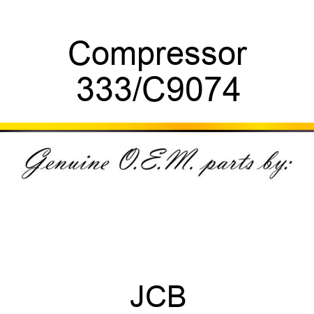 Compressor 333/C9074