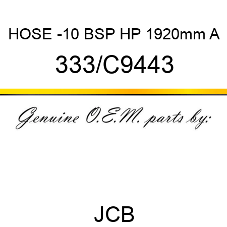 HOSE -10 BSP HP 1920mm A 333/C9443