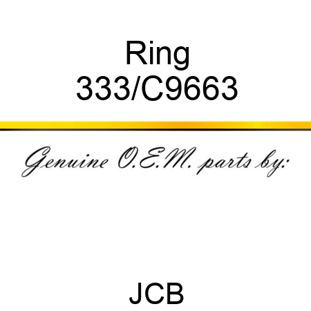 Ring 333/C9663