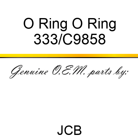 O Ring O Ring 333/C9858