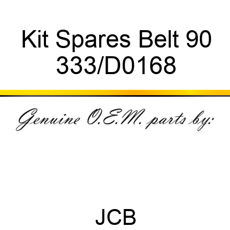 Kit Spares+Belt 90 333/D0168