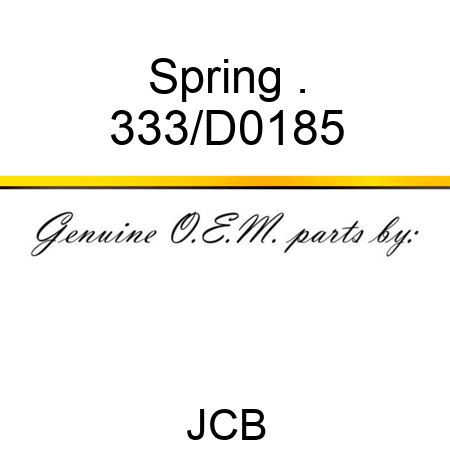 Spring . 333/D0185