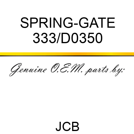 SPRING-GATE 333/D0350