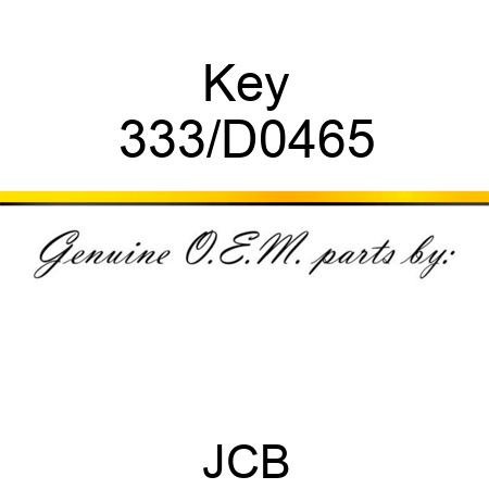 Key 333/D0465