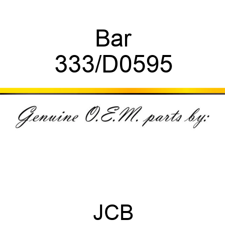 Bar 333/D0595