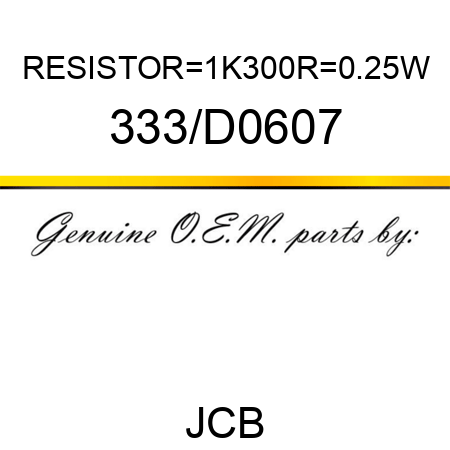 RESISTOR_1K300R_0.25W 333/D0607