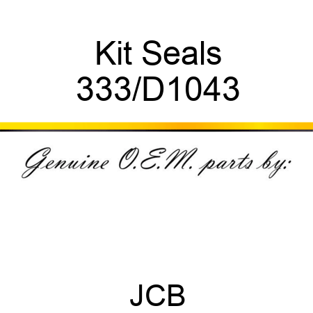 Kit Seals 333/D1043