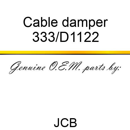 Cable damper 333/D1122