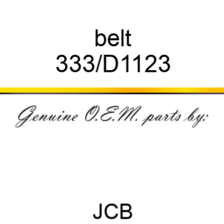 belt 333/D1123