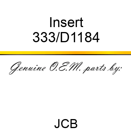 Insert 333/D1184