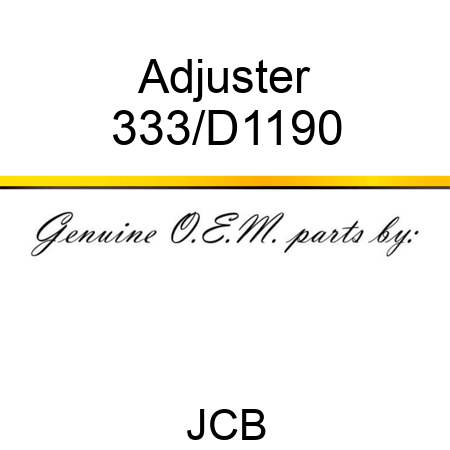 Adjuster 333/D1190