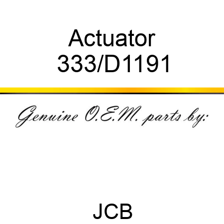 Actuator 333/D1191