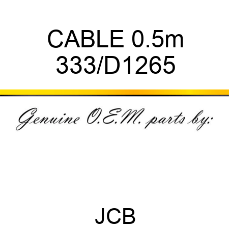 CABLE 0.5m 333/D1265