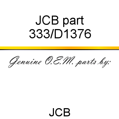 JCB part 333/D1376