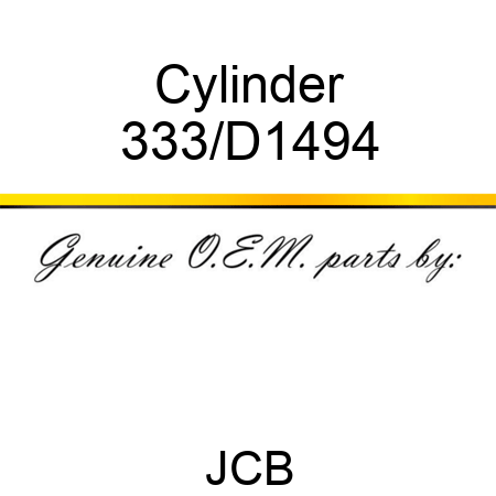 Cylinder 333/D1494