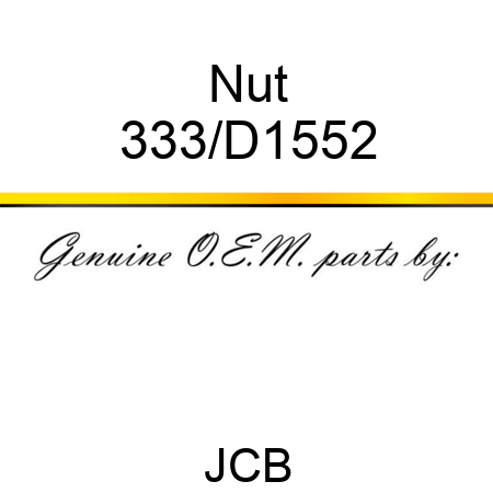 Nut 333/D1552