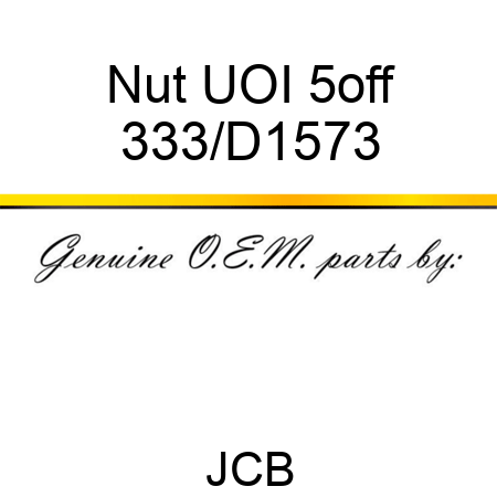 Nut UOI 5off 333/D1573