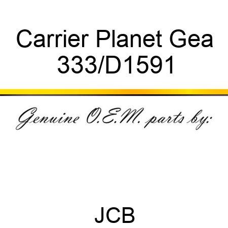 Carrier Planet Gea 333/D1591