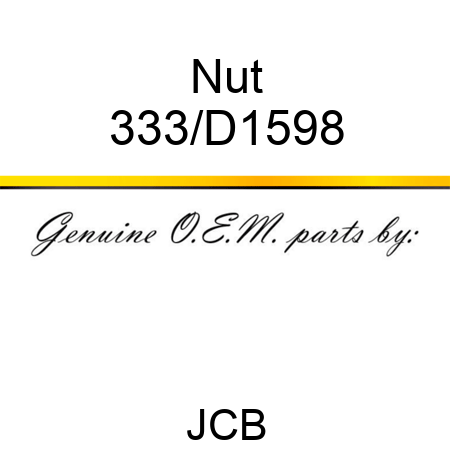 Nut 333/D1598