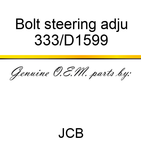 Bolt steering adju 333/D1599