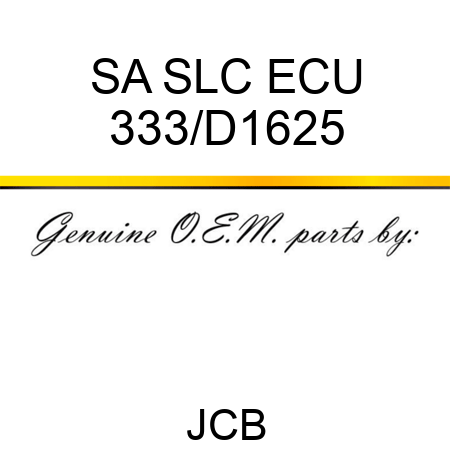 SA SLC ECU 333/D1625