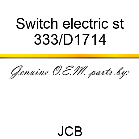 Switch electric st 333/D1714