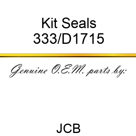 Kit Seals 333/D1715