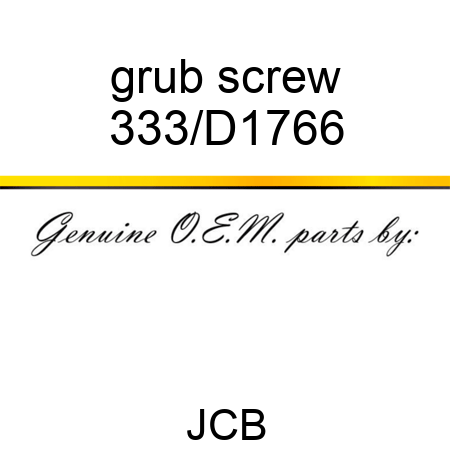 grub screw 333/D1766