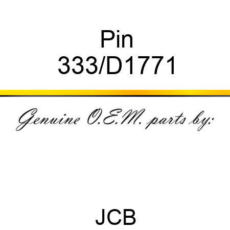 Pin 333/D1771