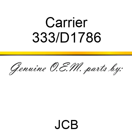 Carrier 333/D1786