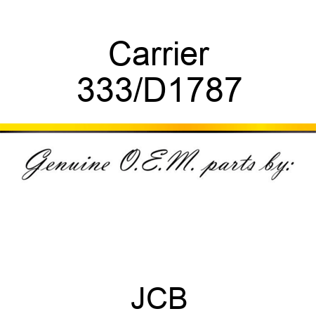 Carrier 333/D1787