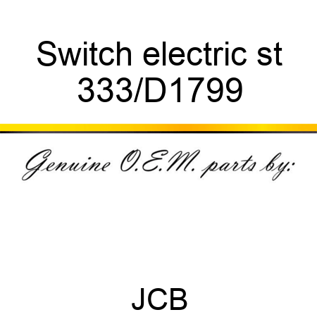 Switch electric st 333/D1799