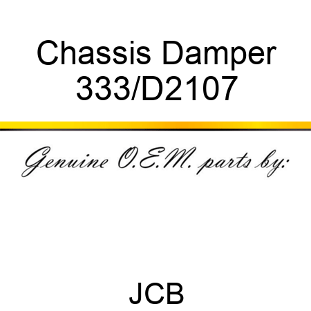 Chassis Damper 333/D2107