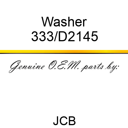 Washer 333/D2145