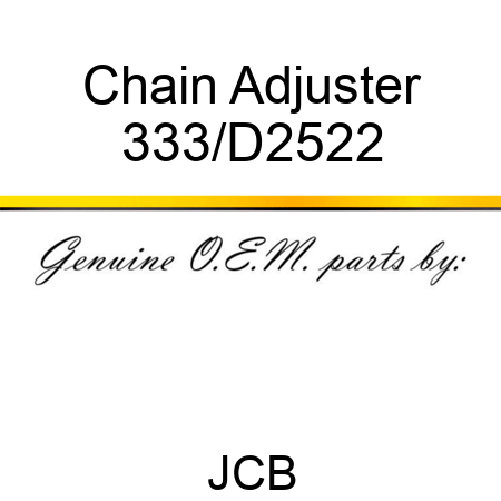 Chain Adjuster 333/D2522