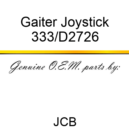 Gaiter Joystick 333/D2726