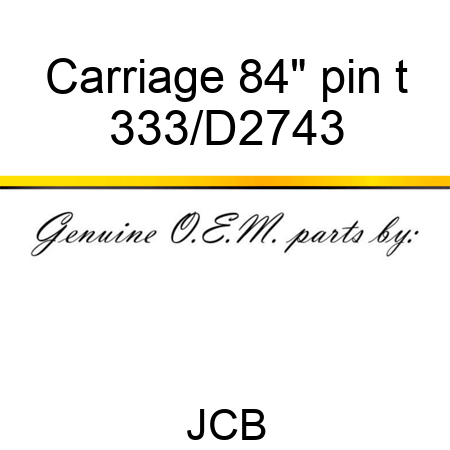 Carriage 84