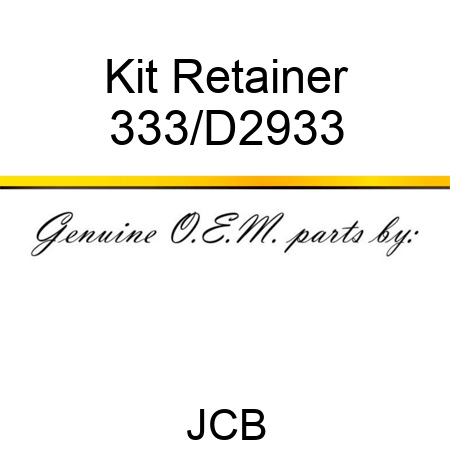 Kit Retainer 333/D2933