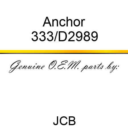 Anchor 333/D2989