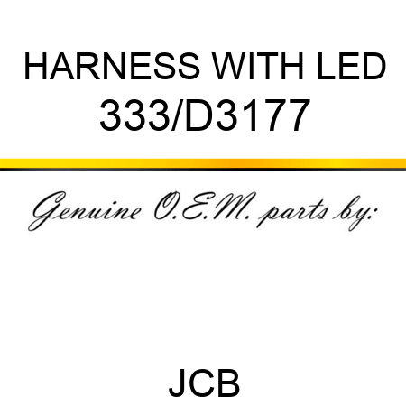 HARNESS WITH LED 333/D3177
