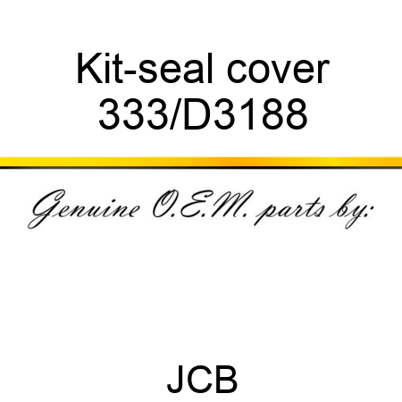 Kit-seal cover 333/D3188