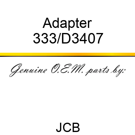 Adapter 333/D3407