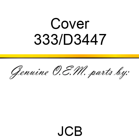 Cover 333/D3447