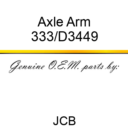 Axle Arm 333/D3449