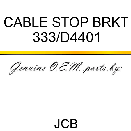 CABLE STOP BRKT 333/D4401