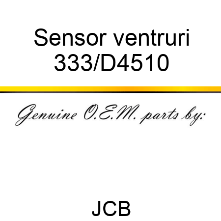 Sensor ventruri 333/D4510