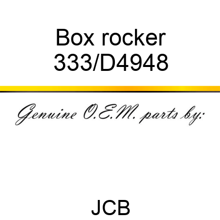 Box rocker 333/D4948