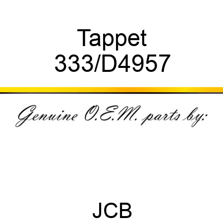 Tappet 333/D4957