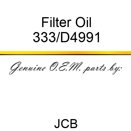 Filter Oil 333/D4991