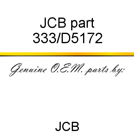 JCB part 333/D5172